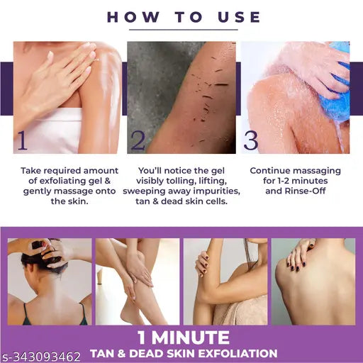 Sanfe Instant Tan & Dead Skin Removal Exfoliating Gel Smooth & Bright Skin | 100g